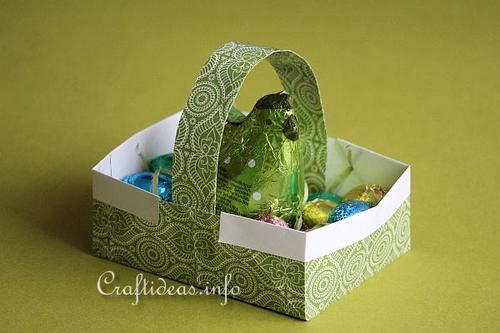 Easy Origami Easter Basket
