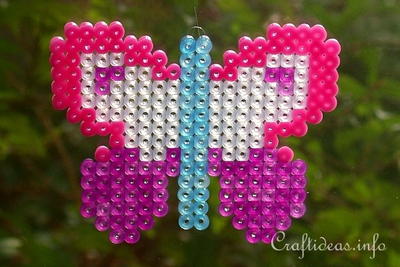 Perler Beads Butterfly Decoration