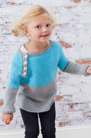 Kids Raglan Sweater Knitting Pattern // Hand Knit Baby Sweater // Striped  Top Down Seamless Pullover in 2 Colors // Easy DK Project // PDF -   Canada