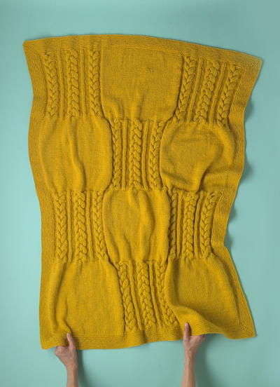 Winter Twist Free Knit Throw Pattern