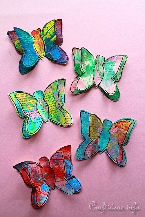 Painted Paper Spring Butterflies