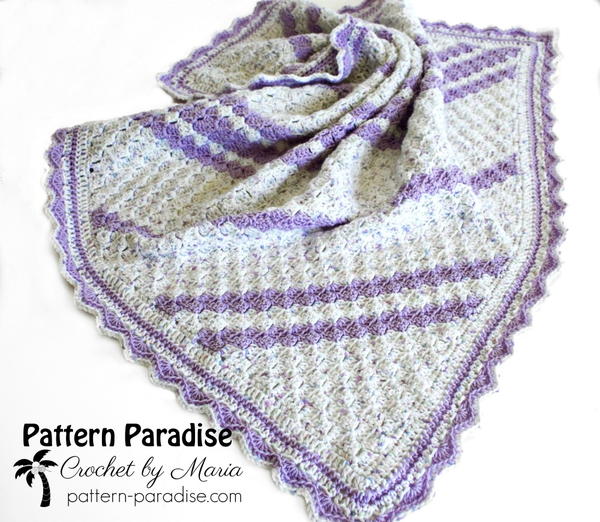 Lavender Baby Blanket Crochet Pattern