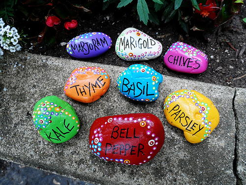 Colorful Garden Markers