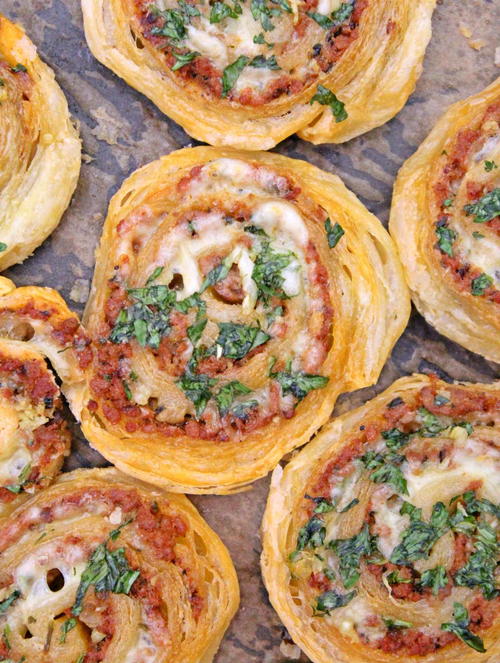 Cheesy Meat pinwheels with beef