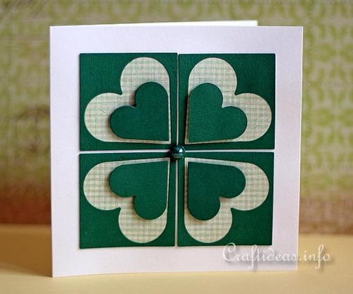 Four Leaf Clover St. Patrick's Day Card
