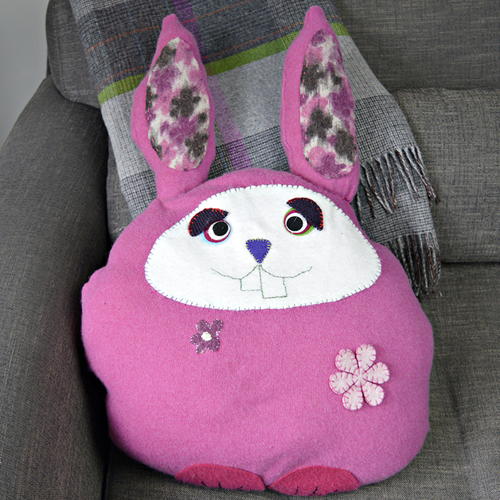 rabbit shaped pillow