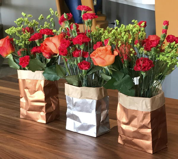 Paper Bag Vases