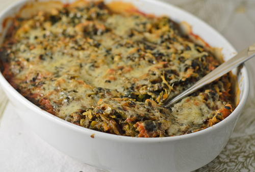 Spinach and Spaghetti Squash Casserole | AllFreeCasseroleRecipes.com