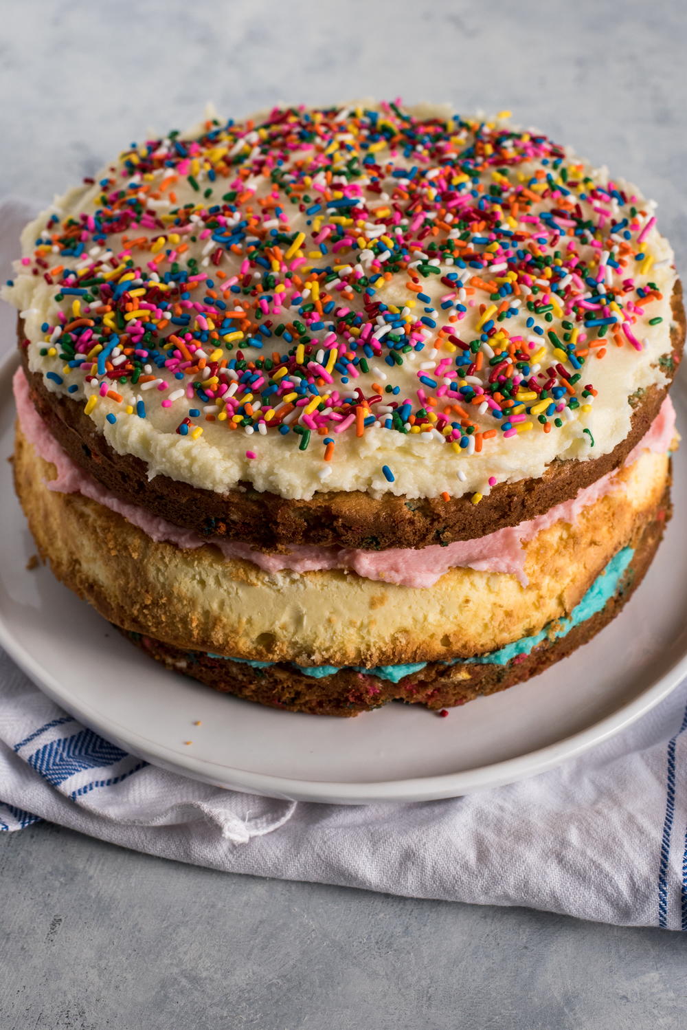 Copycat Cheesecake Factory Funfetti Cheesecake-image