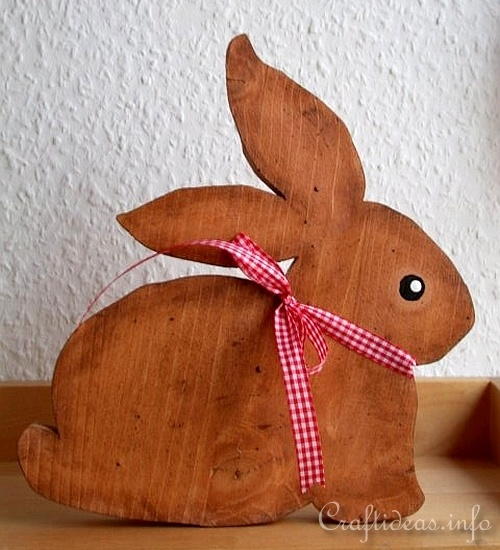 Adorable Wooden Bunny