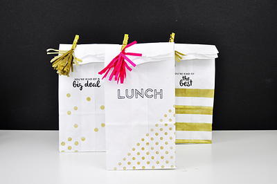 Stamped Lunch Bags