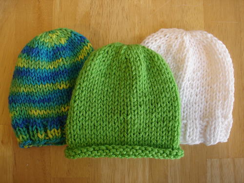 knitted baby beanie hat