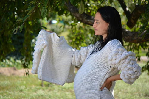 Oversized Garter Stitch Sweater