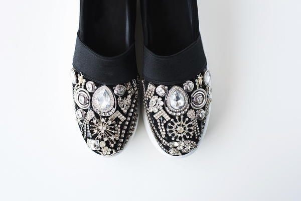 DIY Jeweled Shoes