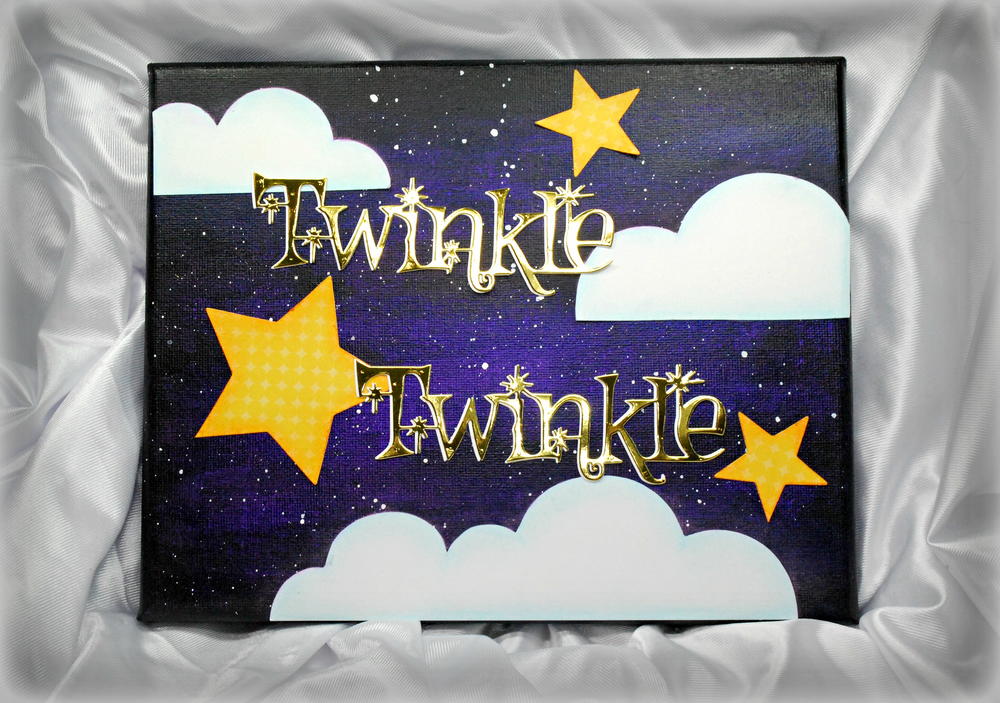 Twinkle DIY Galaxy Painting on Canvas | FaveCrafts.com