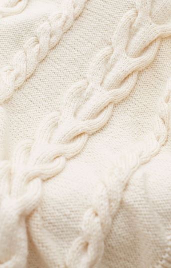 Wrapped in Luxury Cabled Knit Throw | AllFreeKnitting.com