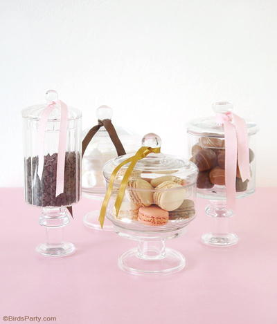 DIY Candy Pedestal Jars