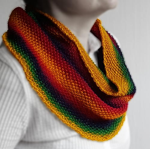 Rainbow Pearls Cowl