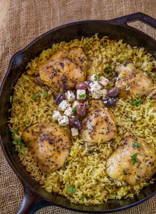 One Pot Mediterranean Chicken And Rice