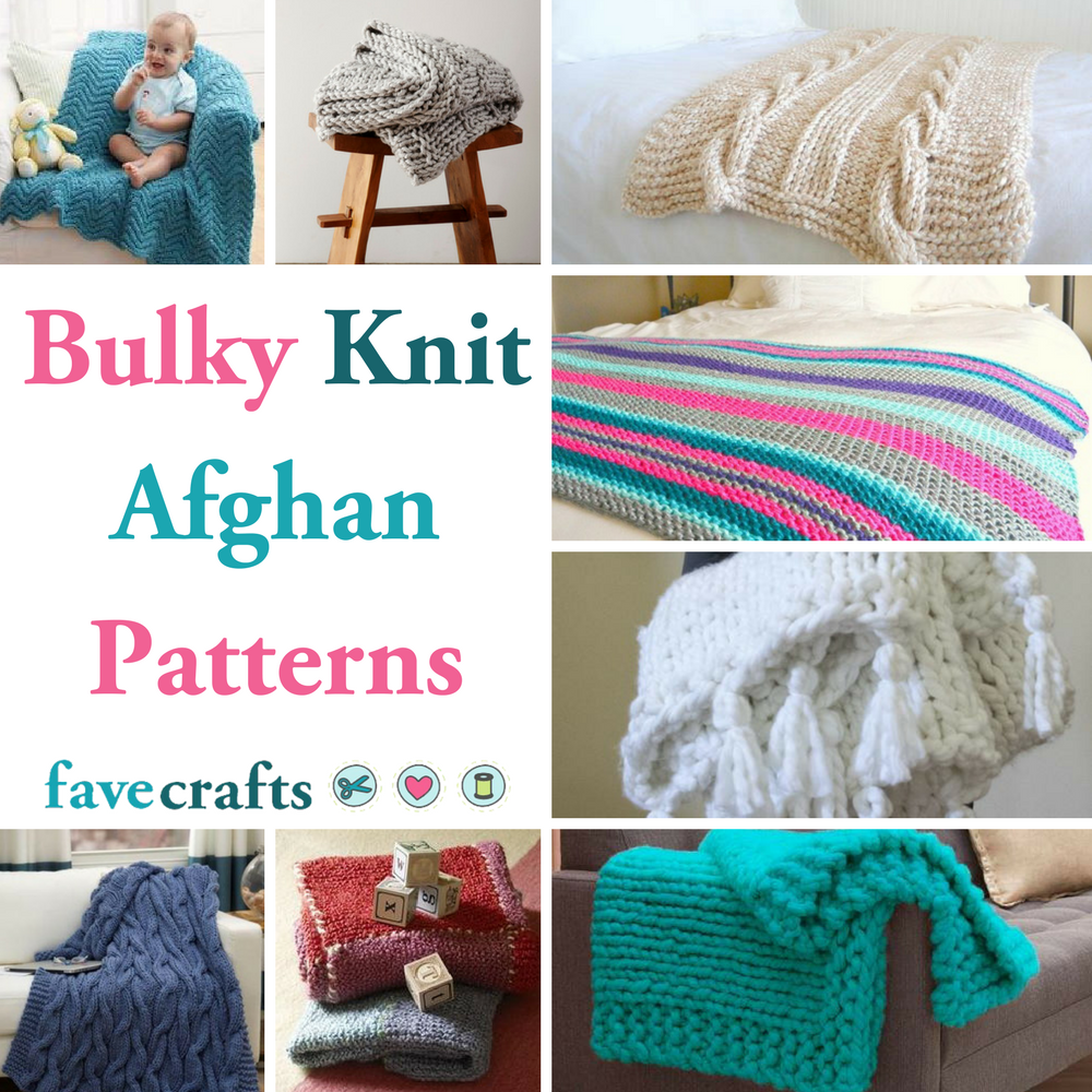 Chunky Knit Afghan Pattern