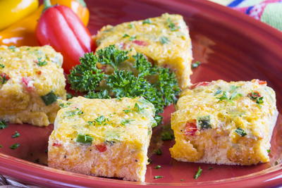 Green Chili Cheese Squares