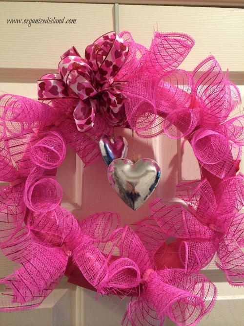 Dollar Store Valentine's Wreath