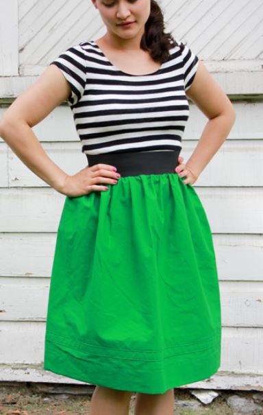 Spring Gathered Skirt Tutorial | AllFreeSewing.com
