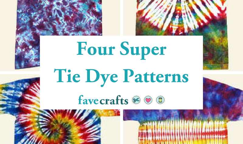 Four Super Tie Dye Patterns | FaveCrafts.com
