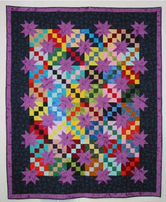 Purple Stars Quilt Pattern