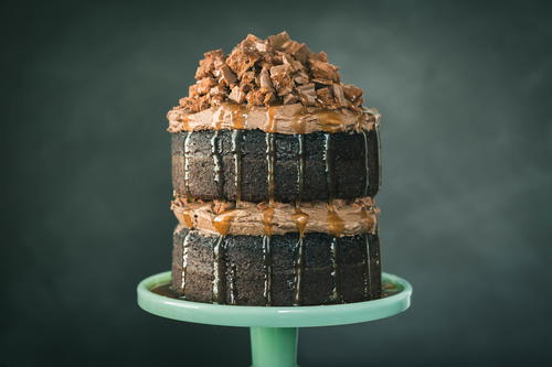 Tim Tam Cake with Mexican Chocolate Frosting