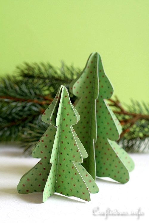 3-D Paper Table Trees for Decorating