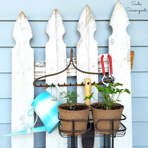 Upcycled Shower Caddy Plant Display