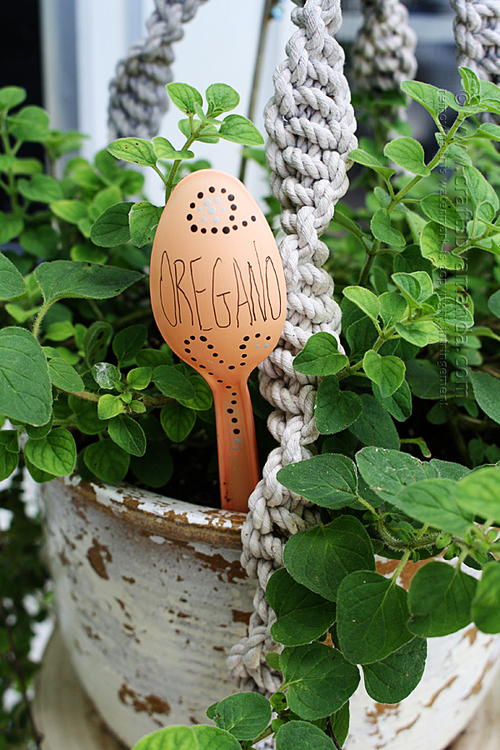 Upcycled Plastic Spoon Garden Markers
