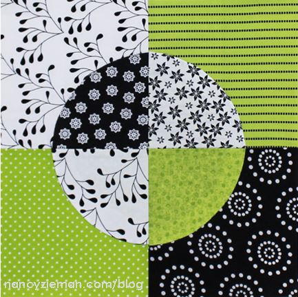 Quarter Circle Quilt Block Pattern