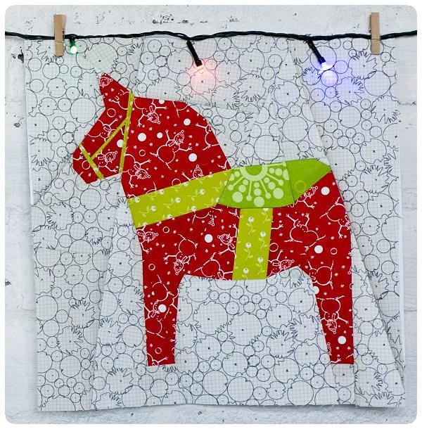 Dala Horse Quilt Block