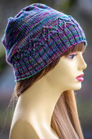 cap knitting design