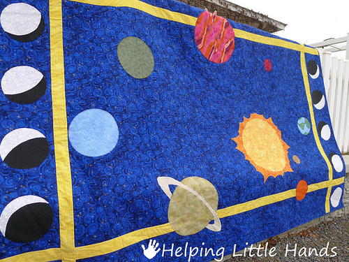 Solar System Quilt for Kids