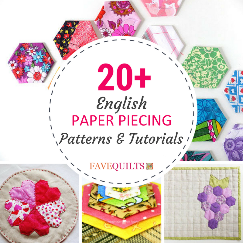 Set of 12 Patchwork/English Paper Piecing Templates