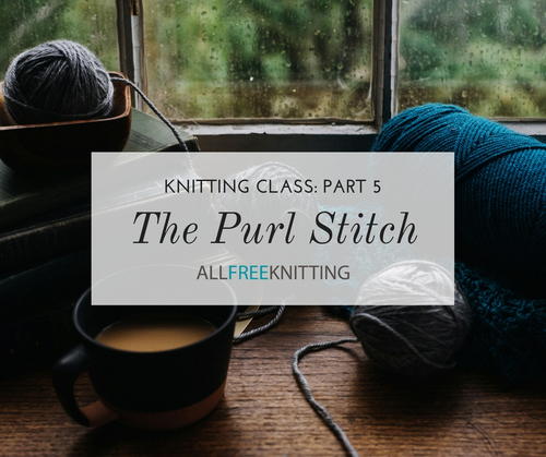 Knitting Class The Purl Stitch Part 5
