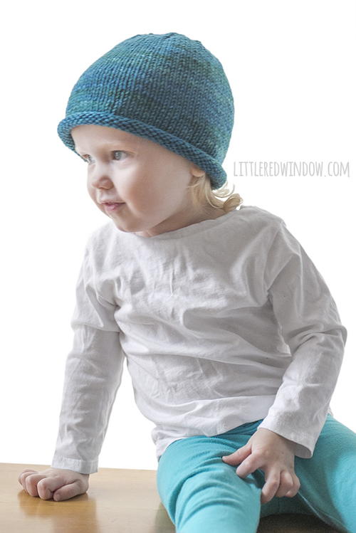 Basic Rolled Brim Baby Hat