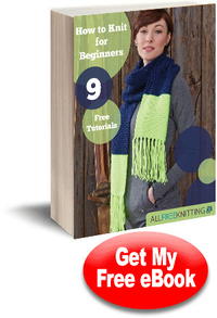 "Knitting for Beginners: 9 Free Tutorials" eBook