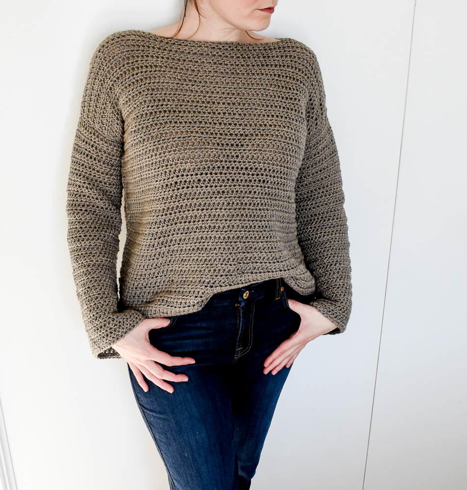 Bell Crop Sweater | AllFreeCrochet.com