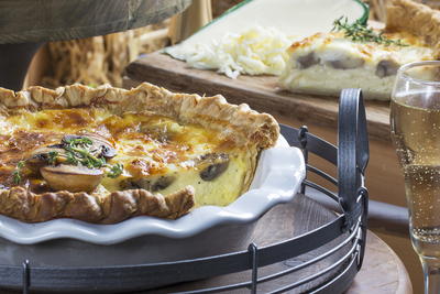 Champagne & Mushroom Quiche