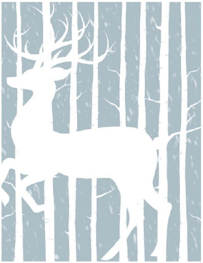 Free Printable Woodland Winter Cards
