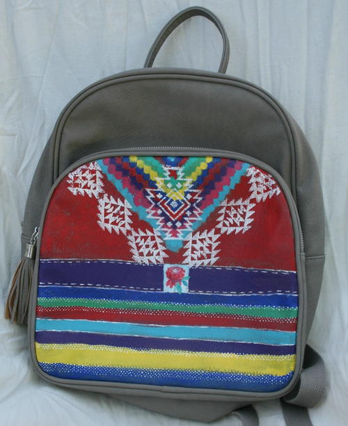 DIY Tribal Painted Backpack