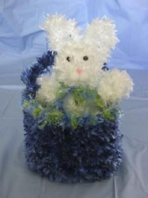 Bunny in a Basket Free Crochet Pattern