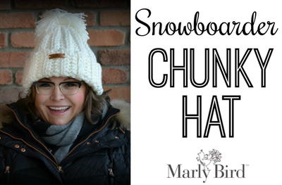 Crochet Snowboarder Chunky Hat