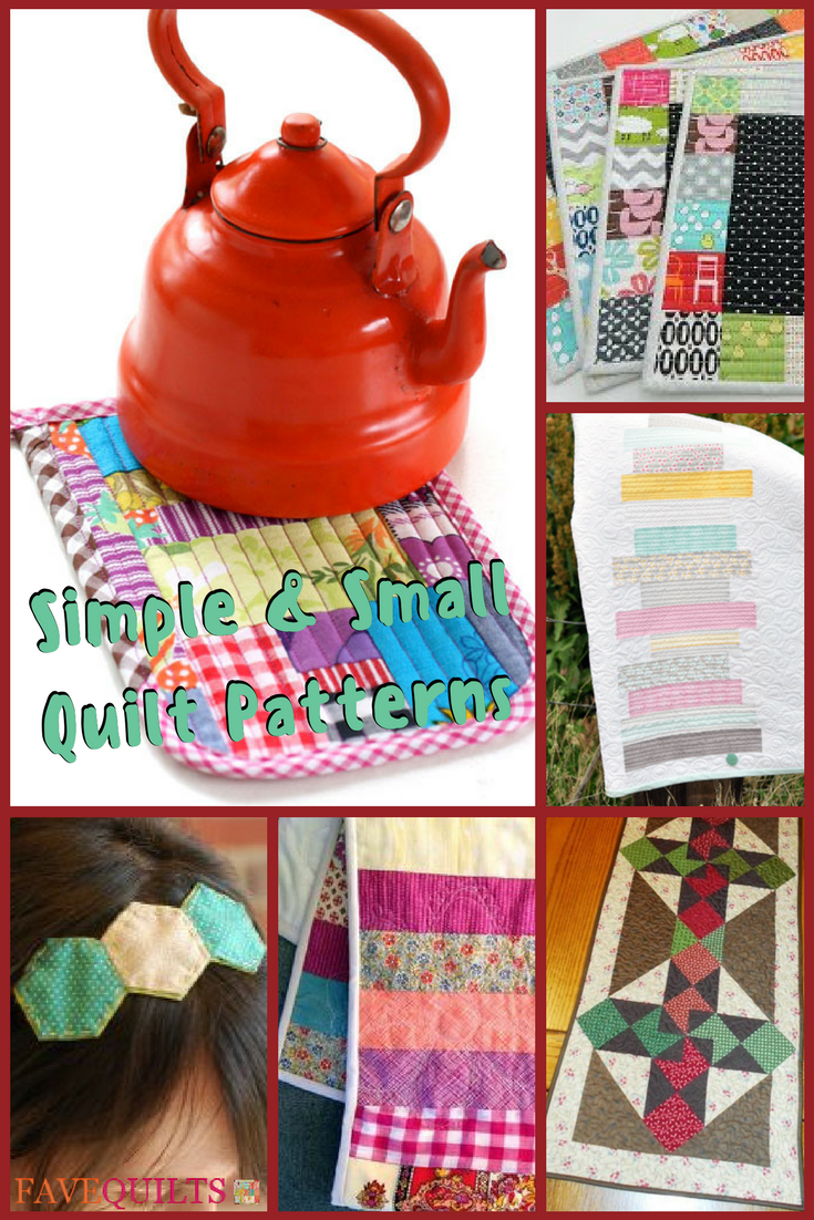 16 Simple and Small Quilt Patterns | FaveQuilts.com