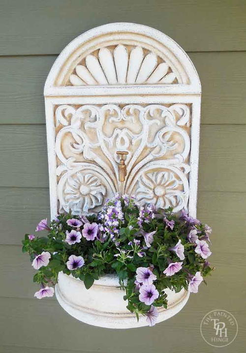 Upcycled Water Fountain Planter