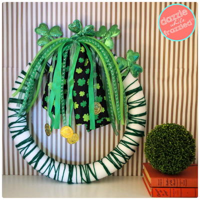 Shamrock and Ribbon St. Patrick's Day Wreath